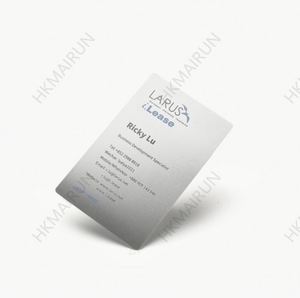 บัตรธุรกิจไฮบริดโลหะจากโรงงานจีน บัตรธุรกิจ NFC โลหะ สแตนเลส ด้านหลังเป็น PVC - Product Image 1