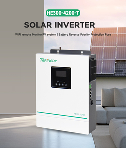 Affordable 3KW Off Grid Hybrid Solar <b>24V</b> to AC Dual MPPT Purer Sine Wave Single Phase for Home IP21 Indoor Use - Product Image 3