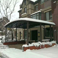 Abri de voiture en aluminium résistant aux charges de neige, structure robuste, abri imperméable pour les zones climatiques froides