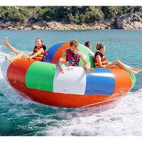 Bateau gonflable à remorquage Crazy UFO, bateau gonflable à remorquage pour sports nautiques, bateau disco rotatif volant gonflable
