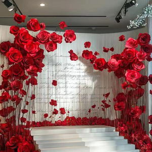 Nuovo Design Fiori Giganti in EVA Decorativi Combinazione di Fiori <span class=keywords><strong>Viola</strong></span> Fatti a Mano per Decorazione di Matrimoni e Vetrine - Product Image 3