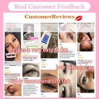 Ekstensi Bulu Mata Individual Handmade Natural Long Easy Fan Synthetic Hair Matte Black Volume Wholesale First Lash Cashmere