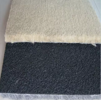 Pile imperméable de peluche de poinçon d'aiguille de rouleau avec le tapis en caoutchouc de voiture de velours de pied de plancher de PVC