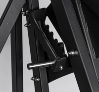 Machine de musculation multi-positions à charge libre 3-en-1 pour pectoraux, épaules et dos, avec bras indépendants, réglable sur 5 positions, pour salle de sport commerciale