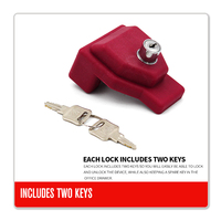 Verrou de frein à air en plastique PP rouge Glad Hand Gladhand pour tracteur remorque