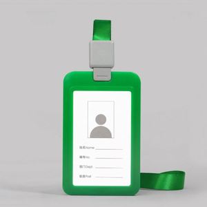 Custom Worker Id <b>Card</b> Holder Badge Lanyard Printed Logo <b>Card</b> Sleeve <b>Protector</b> with Retractable Rope - Product Image 3