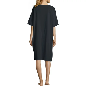 T-shirt à manches courtes respirant pour femmes, tailles personnalisées, tissu en coton avec genre de tissu GSM des t-shirts longs pour femmes - Product Image 2