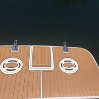 Plateforme de bain personnalisée pour bateau Bayliner 2855 de 1997, tapis de sol en mousse EVA imitation teck, style SeaDek MarineMat, auto-adhésif