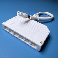 Boîtier de distribution LED 6 voies DC12V avec connecteur Dupont pour câblage de bande LED et module d'alimentation pour armoire