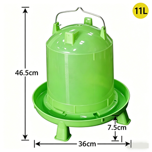Thickened Durable PP Chicken Waterer with Handle Large Capacity Factory Price Automatic Poultry <strong>Drinker</strong> <strong>for</strong> Duck Goose <strong>Turkey</strong> - Product Image 4