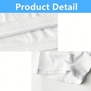 Camiseta de secado rápido de poliéster para hombre, camiseta en blanco personalizada lisa, camisetas con estampado, camisetas de secado rápido de poliéster con sublimación blanca - Product Image 4