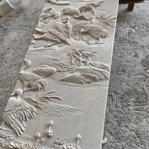 Escultura en Relieve de Mármol Beige PAIA STONE, Tallada a Mano, Estatua de Pared para Patio, Origen Fujian, 1 Año de Garantía - Product Image 2