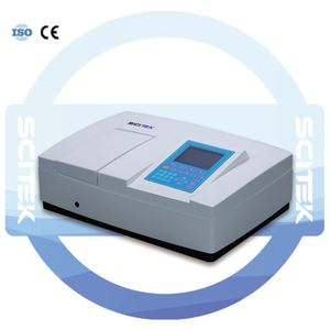 Espectrofotómetro SCITEK UV Visible 190-1100nm Rango de longitud de onda 0.2% T Precisión Equipo óptico de laboratorio - Product Image 2