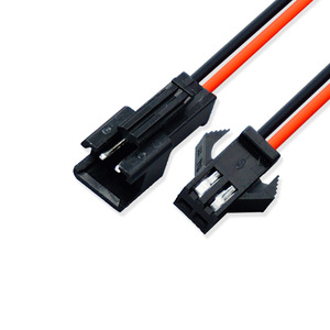 Kabel Terminal SM 2pin Kabel Penghubung Pria dan Wanita SM2.54 Kabel Penghubung Terminal Dua Posisi Jalur Ekstensi Lampu Otomatis Led - Product Image 2