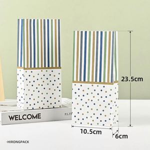 Custom Strong Classic Kraft Square Paper <b>Bags</b> for Food Champagne <b>Bread</b> Offset Printing Self Adhesive Seal Wholesale Packaging - Product Image 6