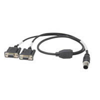 Conector impermeable M12 Conector de 8 pines un código recto macho a DP9 hembra Fabricante de conectores de enchufe industrial