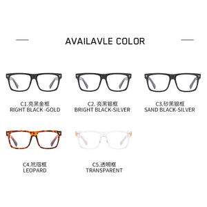 High Quality Retro <strong>Frame</strong> for Glasses Men Myopia Anti Blue Light TR Metal Pin Structure Black&amp;<strong>Gold</strong> <strong>Square</strong> Eyeglasses <strong>Frames</strong> Women - Product Image 5