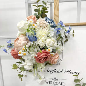 ดอกไม้ประดิษฐ์สำหรับตกแต่งฉากหลังงานแต่งงานงานประดิษฐ์สี - Product Image 3