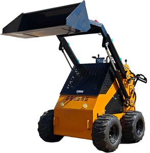 Kostenloser Versand Mini Bulldozer Mini Kompakt lader Dieselmotor Rad Kompakte Kompakt lader zum Verkauf - Product Image 6