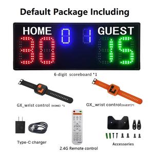 Compteur de Points Numérique Portable Rechargeable pour Padel avec Télécommande Montre-Bracelet, Tableau d'Affichage Électronique de <span class=keywords><strong>Tennis</strong></span> - Product Image 6