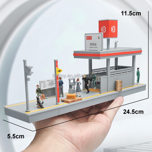Modèle de voiture miniature en plastique ABS écologique à l'échelle 1:64, scène de <span class=keywords><strong>garage</strong></span>, rue de ville, métro, roues en PVC, collection, cadeau - Product Image 4