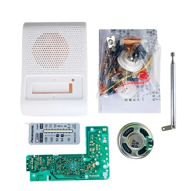DIY Radio Electronic Kit FM AM Radio Receiver School Teaching Soldering Practice Training Circuit Board 210SP CF210SP