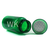 Vente en gros de médicament de luxe Bouteille de vitamine en capsule Bouteille de supplément PET Bouteille de médicament en plastique vide avec bouchon
