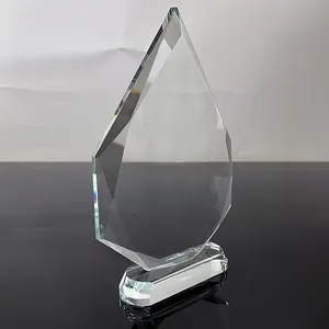 Blank Diamond Plaque Crystal Trophy MH-NJ0197