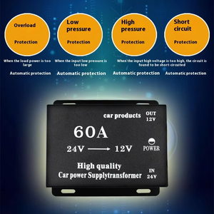 24V 12V oto elektronik Buck dönüştürücü 60A otomobil adım-aşağı cihaz DC kamyon otobüs dönüştürücüler otomotiv güç trafosu için - Product Image 3