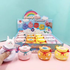 Juguete Antiestrés de Peluche con Forma de Conejo y Oso, Juguete de Bolsillo para Niños, Niñas, Adultos, Oficina y Escritorio - Product Image 1