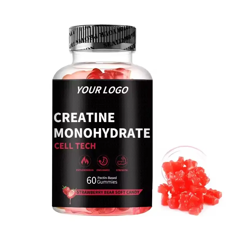 OEM vitamin C bổ sung Gummies monohydrate Creatine Gummies Pre Workout năng lượng Gummy Creatine