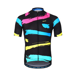 Sublimación personalizada impresión hombres transpirable ciclismo Jersey al aire libre bicicleta de montaña Jersey ropa - Product Image 2