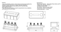 Barra Colectora de Distribución de Energía de Cobre de 48V 600A para Automoción, Fabricada en China, Venta Caliente