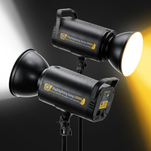 Luz LED de Video Jingying de 300W Regulable con Control Remoto, Lámpara de Relleno para Maquillaje y <span class=keywords><strong>Youtube</strong></span>, Bicolor 3200K-5700K, Iluminación para Estudio de Fotografía - Product Image 1