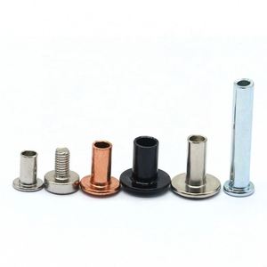 Rivets métalliques non standard personnalisés, norme ISO, en acier inoxydable nickelé, plusieurs types, solides, semi-tubulaires, pour stores. - Product Image 2