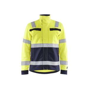 Blaklader-408715143389S เสื้อแจ็กเก็ตหลากสี Hi-Vis สีเหลือง/น้ำเงิน-7330509552476ชุดทำงานที่ทนไฟ - Product Image 1
