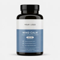 Capsules de formule 5-htp Plus de marque privée OEM extrait de plantes mélatonine magnésium extrait de mélisse pilules de vitamines sans gélatine