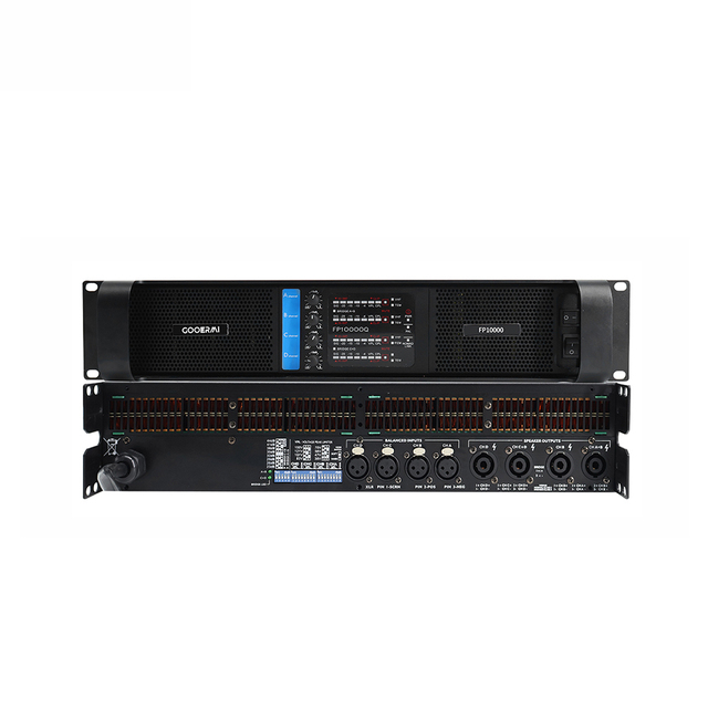 Gooermi FP10000 4-Channel Power Amplifiers 2000Watt Professional Class D 10000W Amplifier for DJ Stage Use