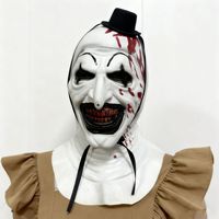 Masque de Clown Art the Clown d'horreur pour Halloween, masque intégral en latex effrayant pour cosplay Terrifier, accessoires pour fête costumée de carnaval