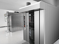 Industriële Roterende Oven Voor Bakkerij Hot Air 32 Trays Diesel Rotary Brood Oven Apparatuur Voor Verkoop
