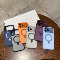 Coque de téléphone antichoc avec anneau magnétique pour iPhone 17 18 Pro Max 16 15 14 13 12 Pro Max