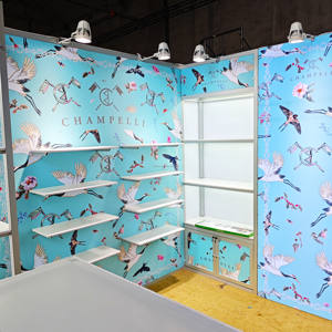 Custom 10x10 modulare in alluminio portatile Trade Stand tensione tessuto sfondo di sublimazione per espositore cabine espositive - Product Image 3