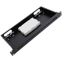 Panel Patch Fiber Optik 24 Port 1U LC Duplex SM Single Mode Fiber ODF 19 Inch Rack Mount Optical Termination Box untuk Jaringan
