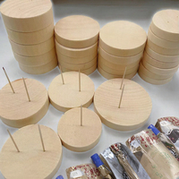 Support de base en bois de petite taille DIY vente en gros Accessoires de décoration intérieure pour poupée au crochet prix bon marché