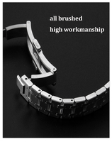 Correa de Reloj de 26 mm para Hombre y Mujer, Brazalete de Acero Inoxidable Completo para Ap, Correa de Reloj Negra, Dorada y Plateada