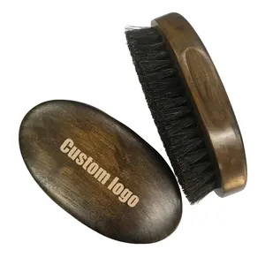 High Quality Top Selling New Style 100% Boars Bristles Men Archaize Color Wooden Beard Hair Brush