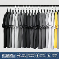T-shirt personnalisé pour homme avec logo, vente en gros, t-shirt uni à manches courtes, OEM, t-shirt vierge grande taille pour homme