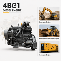 Moteur diesel ISUZUU 4BG1 refroidi par eau, 4 temps, atmosphérique, petit moteur, unité de puissance robuste pour excavatrice, générateur, usage industriel