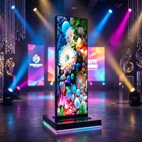 Écran d'affichage LED pliable P2.5 pour intérieur, ultra fin, HD, affichage publicitaire commercial pour stand d'exposition
