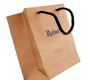 Bolsas de Papel Kraft Personalizadas de Fábrica, Tamaño Personalizado para Ropa y Alimentos, Cajas de Papel con Impresión de Logotipo para Compras - Product Image 4